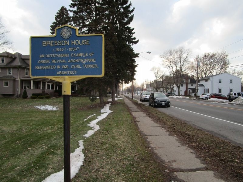 Bresson House Marker. Click for full size. Bresson House Marker image. Click for full size.
