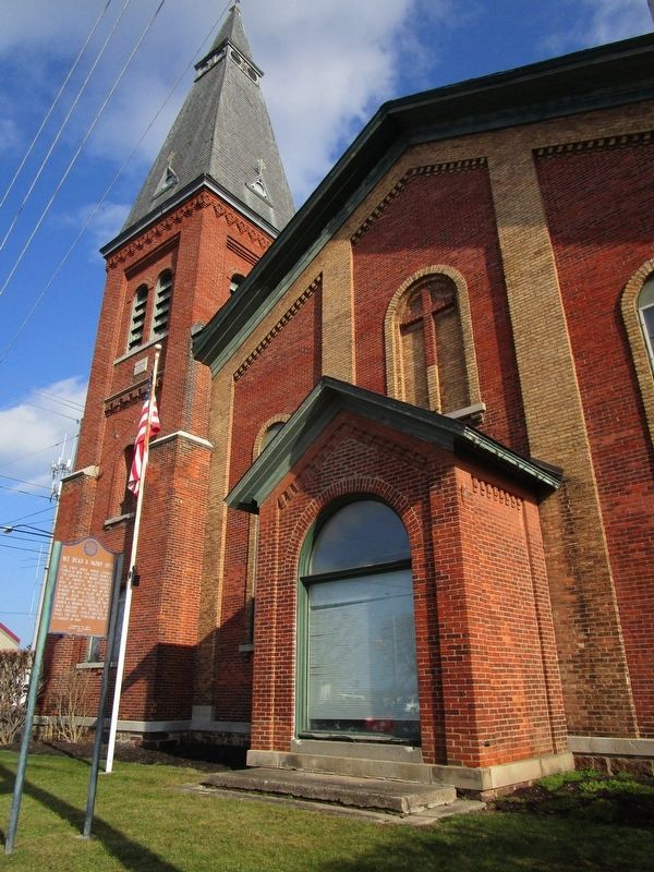 Mt. Read & Paddy Hill Marker & 1860 Church. Click for full size. Mt. Read & Paddy Hill Marker & 1860 Church image. Click for full size.