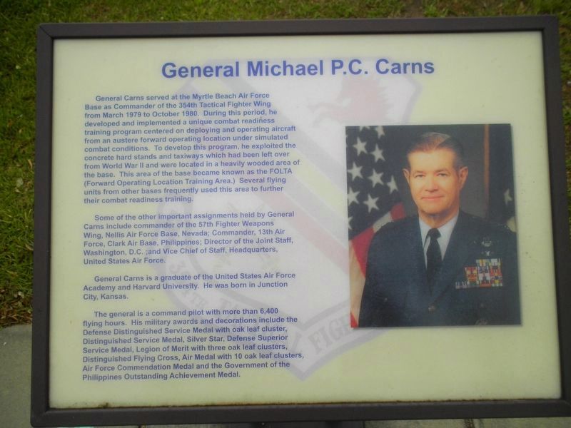 General Michael P.C. Carns Marker image. Click for full size.