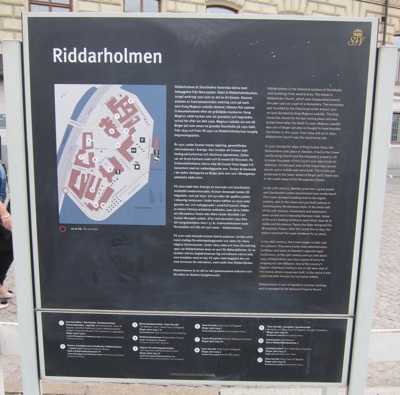 Riddarholmen Marker. Click for full size. Riddarholmen Marker image. Click for full size.