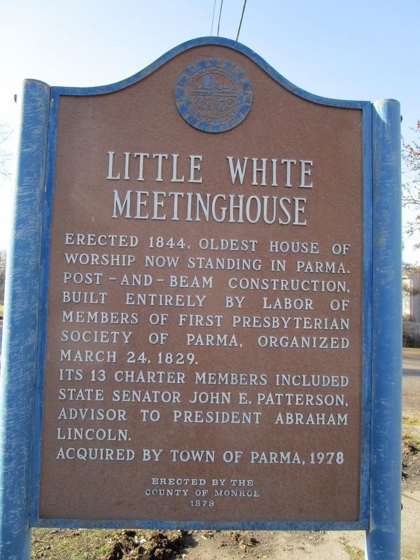 Little White Meetinghouse Marker image. Click for full size.