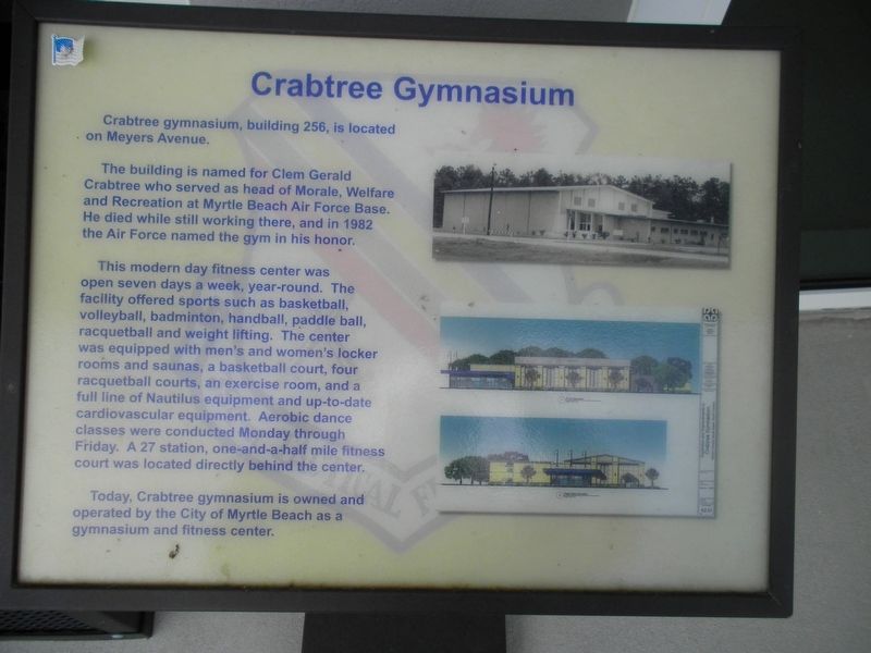 Crabtree Gymnasium Marker image. Click for full size.