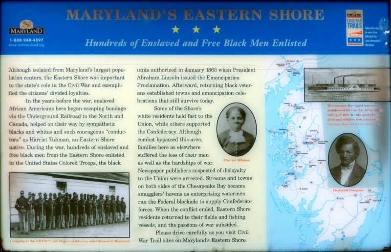 Maryland's Eastern Shore Marker image. Click for full size.