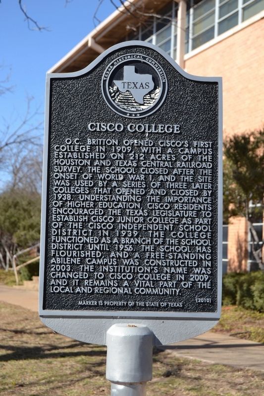 Cisco College Marker image. Click for full size.