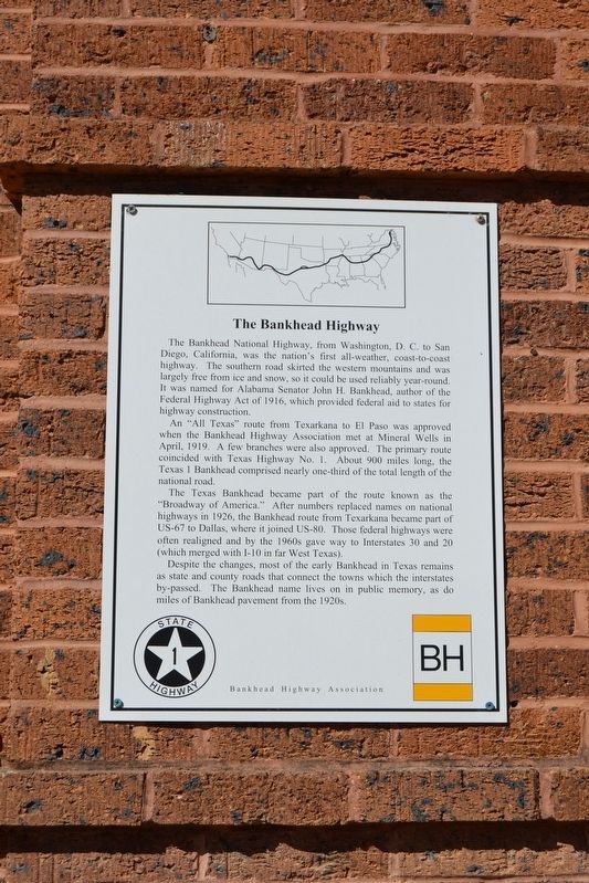 The Bankhead Highway Marker image. Click for full size.