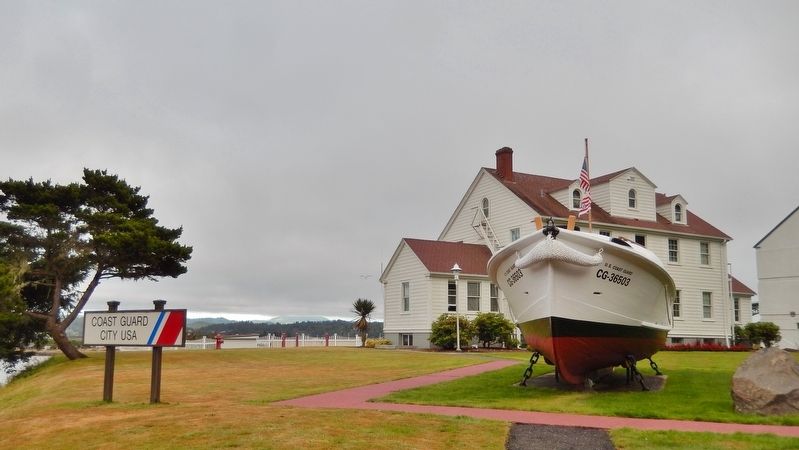 United States Coast Guard Station, Yaquina Bay, Newport, Oregon image. Click for full size.