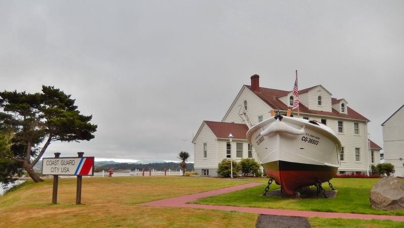 United States Coast Guard Station, Yaquina Bay, Newport, Oregon. Click for full size. United States Coast Guard Station, Yaquina Bay, Newport, Oregon image. Click for full size.