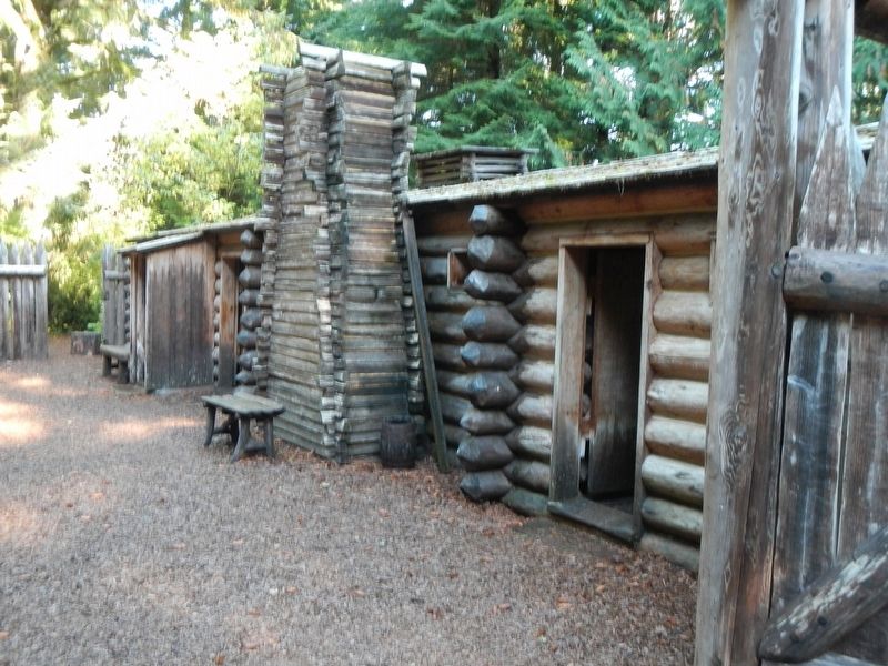 Fort Clatsop replica. Click for full size. Fort Clatsop replica image. Click for full size.