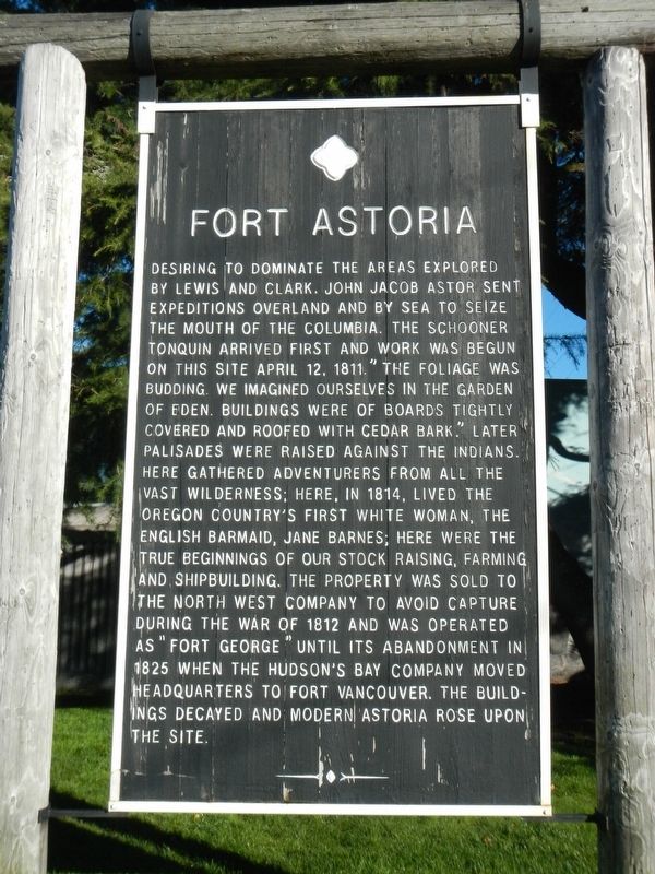 Fort Astoria Marker image. Click for full size.