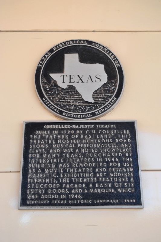 Connellee - Majestic Theatre Marker image. Click for full size.