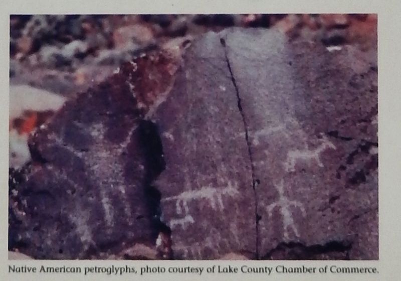 Marker detail: Petroglyphs image. Click for full size.