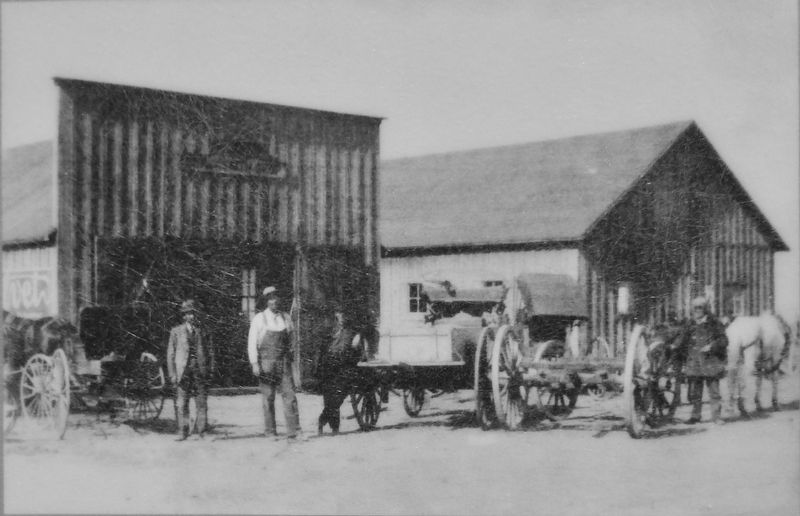 Marker detail: Penrose Blacksmith Shop 1910 image. Click for full size.