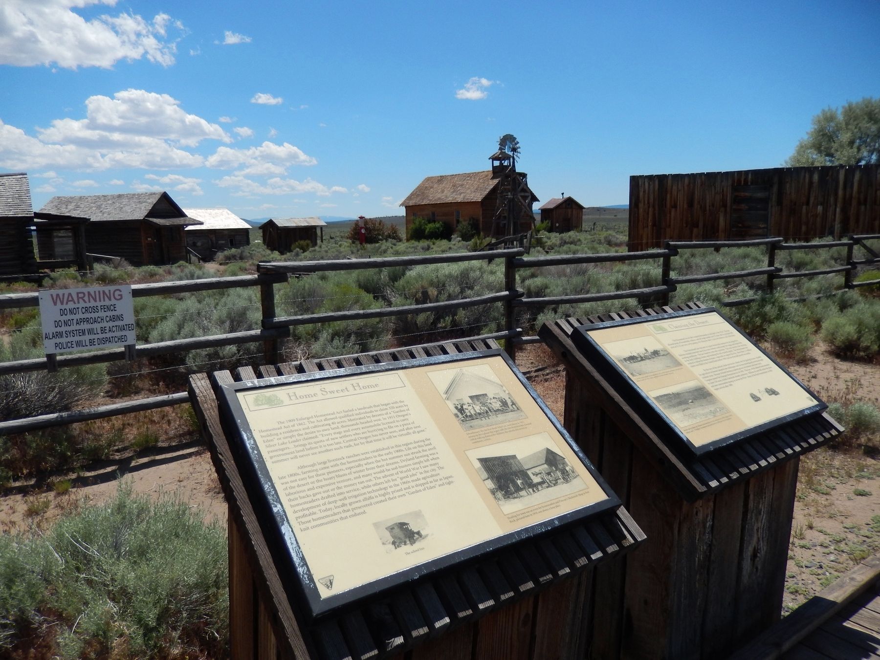 Home Sweet Home Marker (<i>wide view; adjacent marker, historic building exhibits in background</i>) image. Click for full size.
