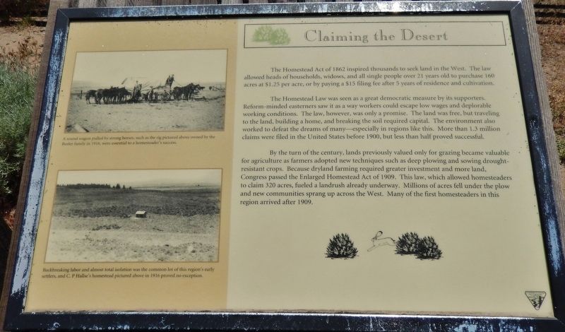 Claiming the Desert Marker image. Click for full size.