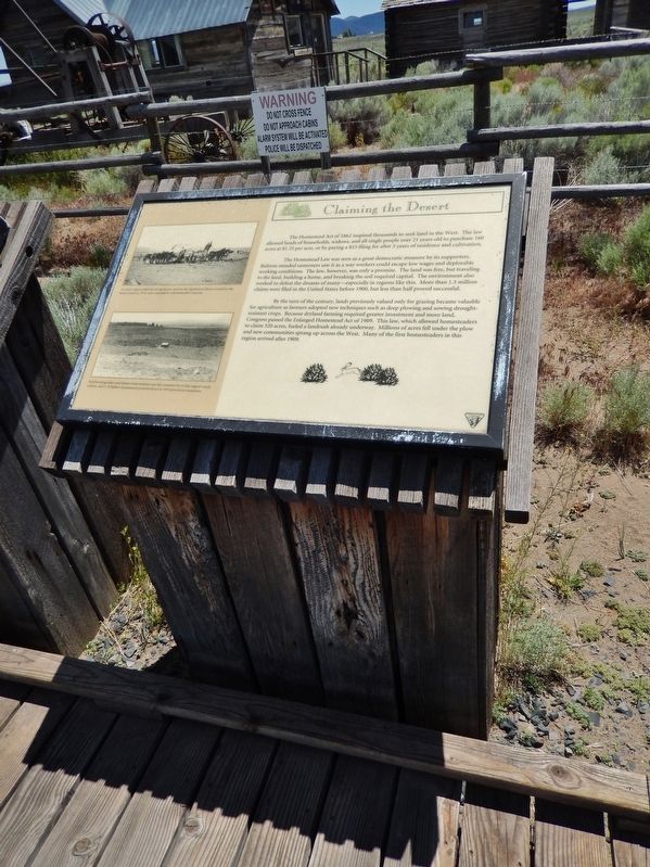 Claiming the Desert Marker (<i>tall view</i>) image. Click for full size.