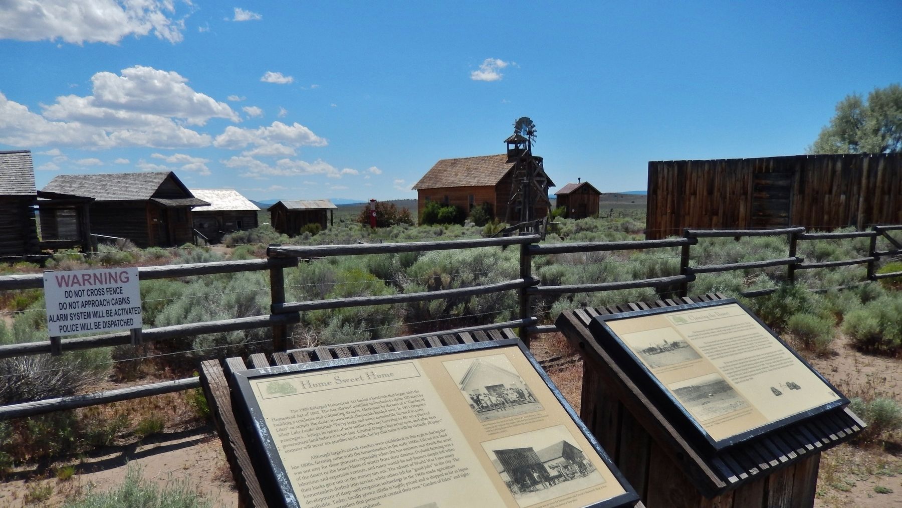 Claiming the Desert Marker (<i>wide view; adjacent marker at left</i>) image. Click for full size.