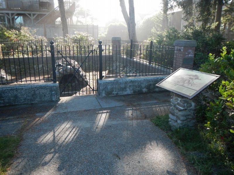 The Lewis and Clark Saltworks and Marker image. Click for full size.