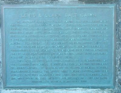 Lewis & Clark Salt Cairn Marker image. Click for full size.