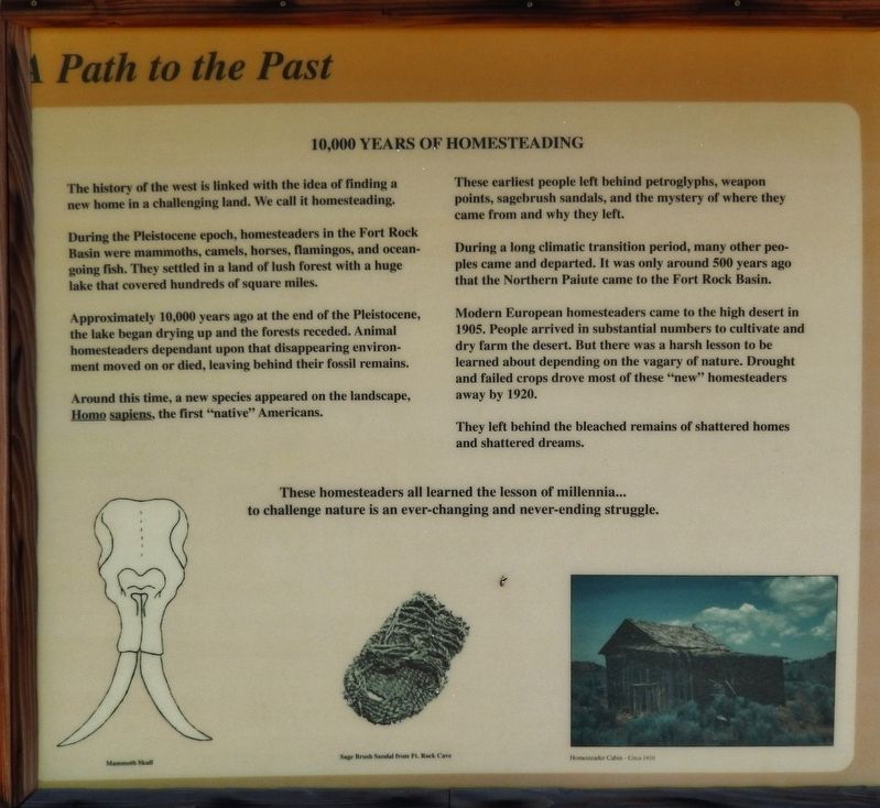 A Path to the Past Marker image. Click for full size.