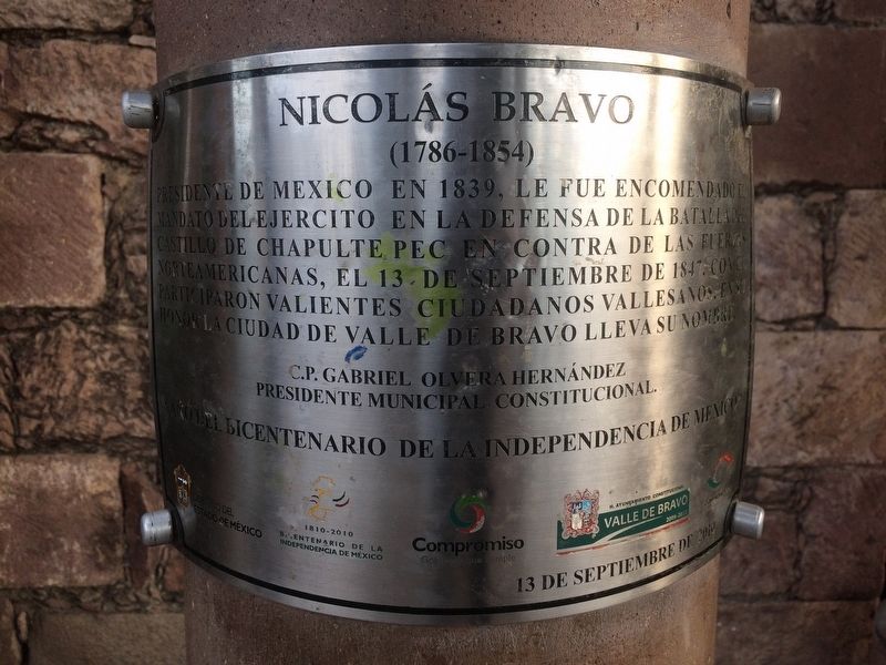 Nicolás Bravo Marker. Click for full size. Nicolás Bravo Marker image. Click for full size.