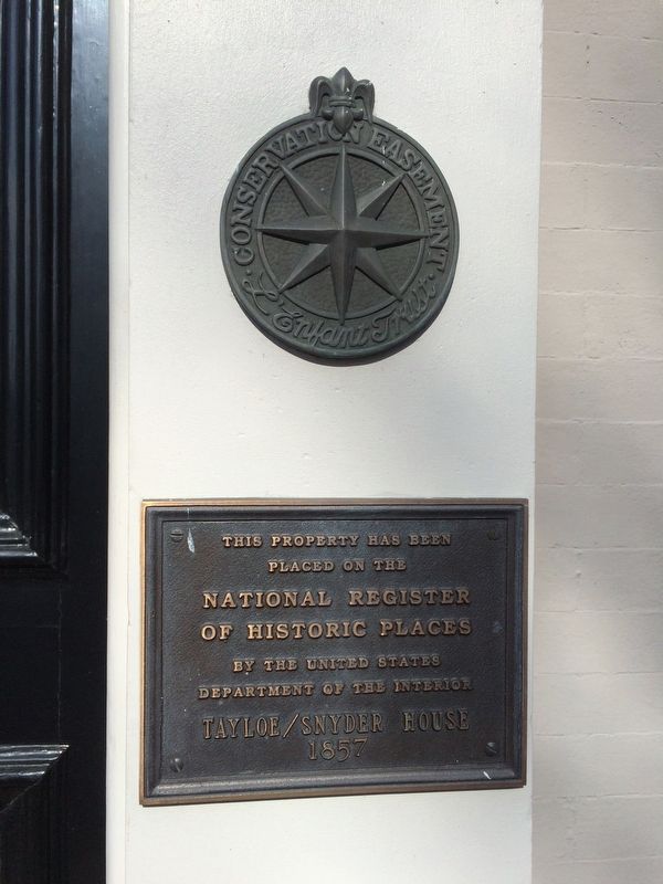 Tayloe/Snyder House Marker. Click for full size. Tayloe/Snyder House Marker image. Click for full size.