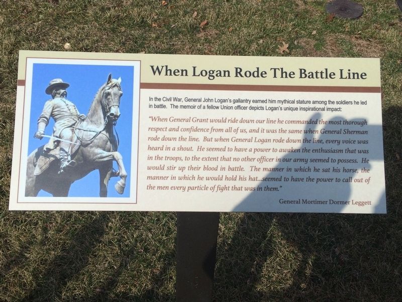 When Logan Rode The Battle Line Marker. Click for full size. When Logan Rode The Battle Line Marker image. Click for full size.