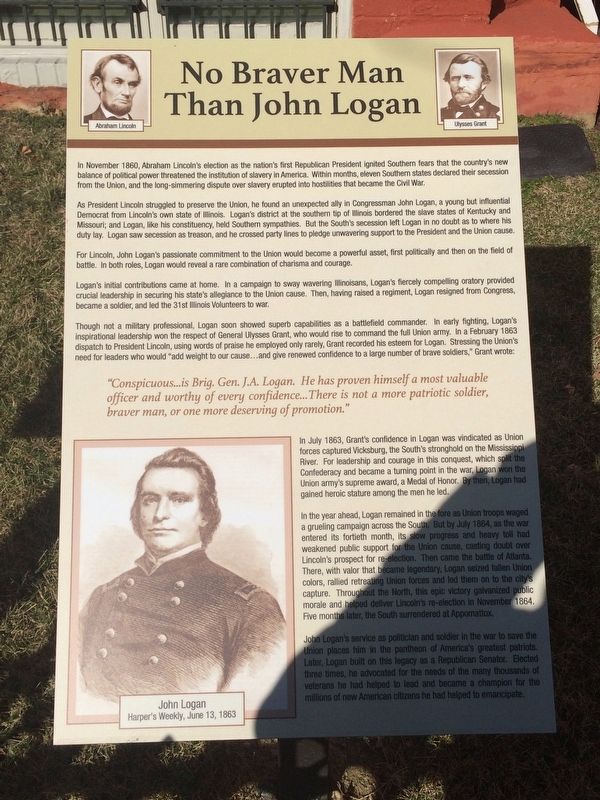 No Braver Man Than John Logan Marker image. Click for full size.