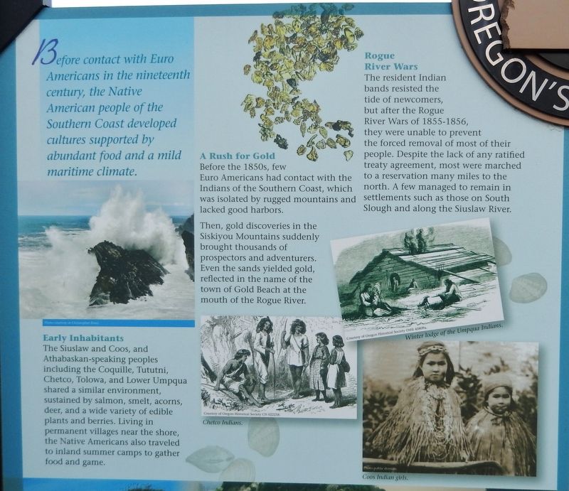 Welcome to the Oregon Coast Marker <i>Panel 3</i>. Click for full size. Welcome to the Oregon Coast Marker <i>Panel 3</i> image. Click for full size.