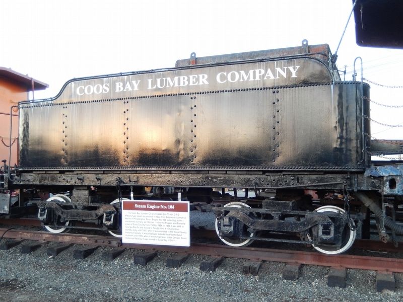 Coos Bay Lumber Company Engine 104 image. Click for full size.