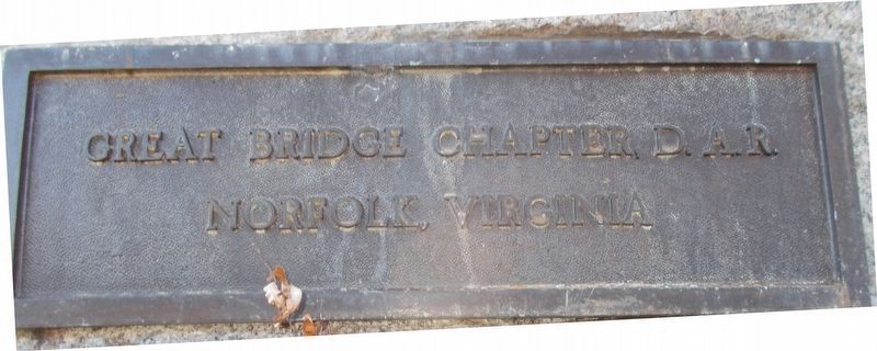 Detail of the lower plaque on the monuments rear.. Click for full size. Detail of the lower plaque on the monuments rear. image. Click for full size.