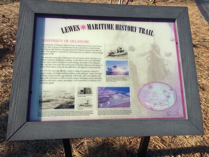 Lewes Maritime History Trail Marker image. Click for full size.