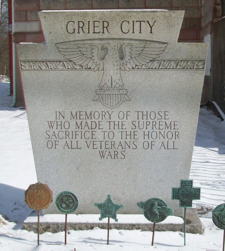 War Memorial Marker. Click for full size. War Memorial Marker image. Click for full size.