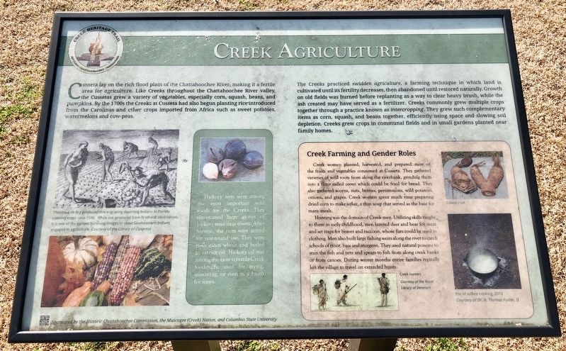 Creek Agriculture Marker. Click for full size. Creek Agriculture Marker image. Click for full size.