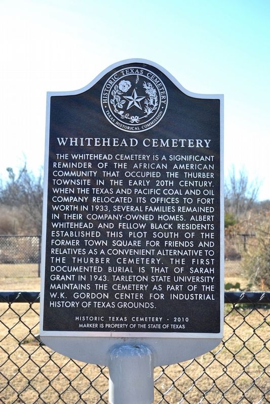 Whitehead Cemetery Marker image. Click for full size.