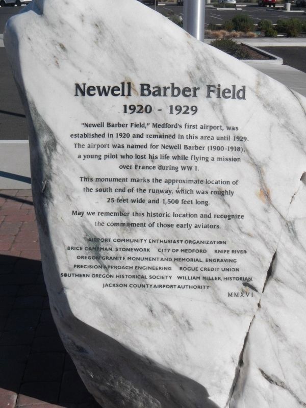 Newell Barber Field Marker image. Click for full size.