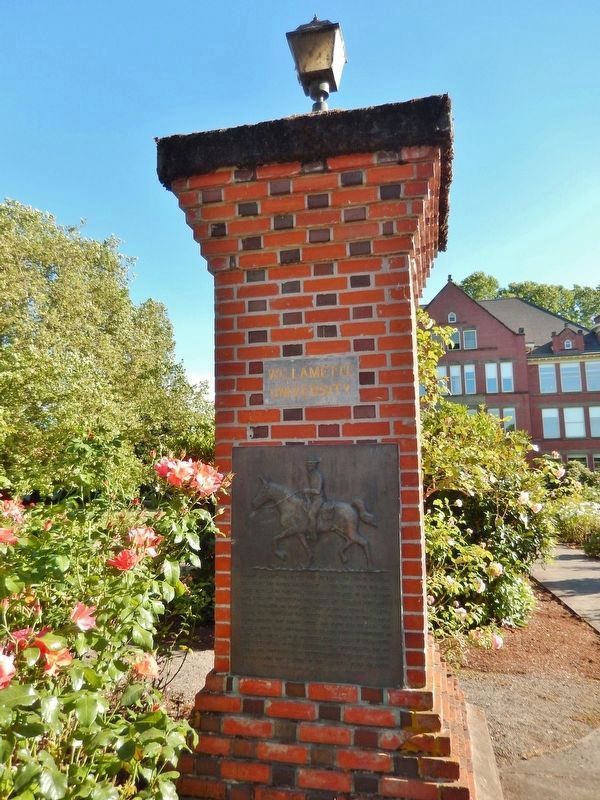 Willamette University College of Medicine Marker (<i>tall view</i>) image. Click for full size.
