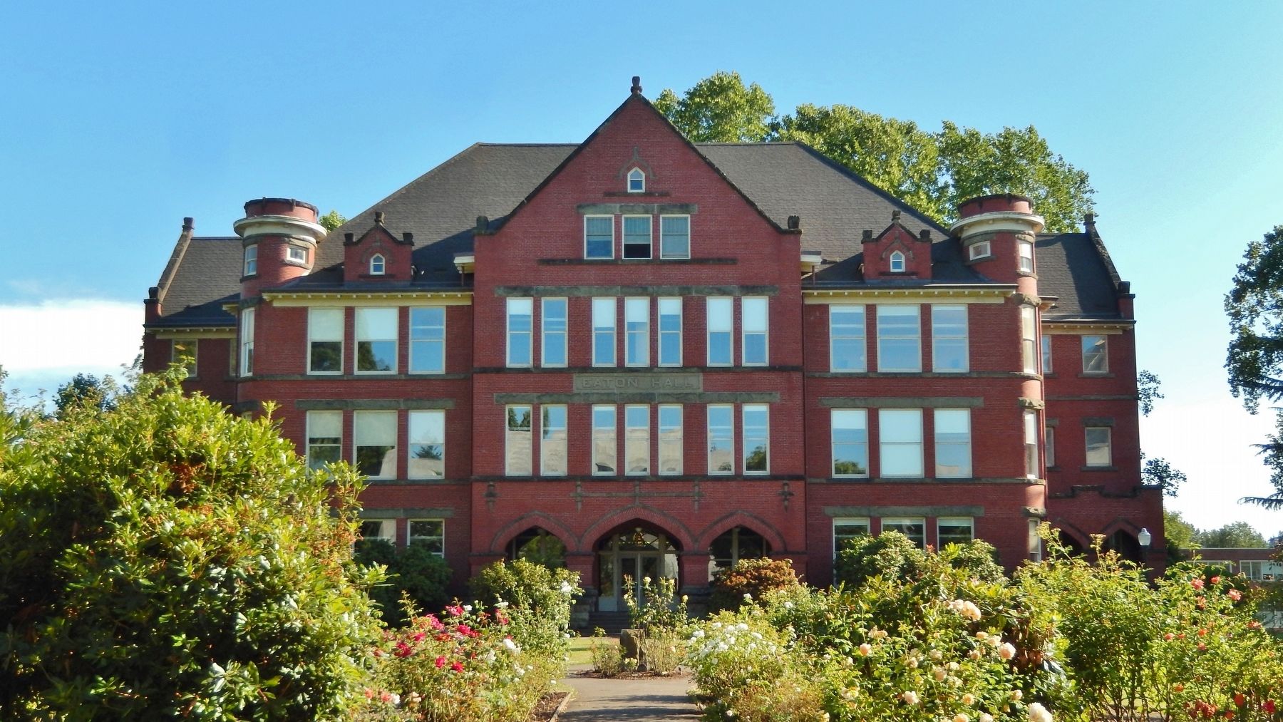 View of Eaton Hall from marker. Click for full size. View of Eaton Hall from marker image. Click for full size.