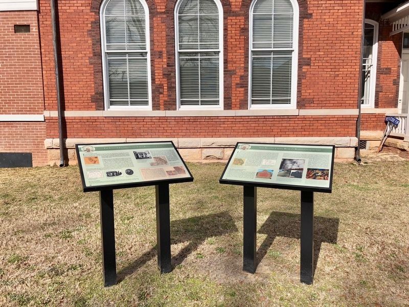 The Second Creek War in Randolph County Marker (on right) at the Old Courthouse. image. Click for full size.