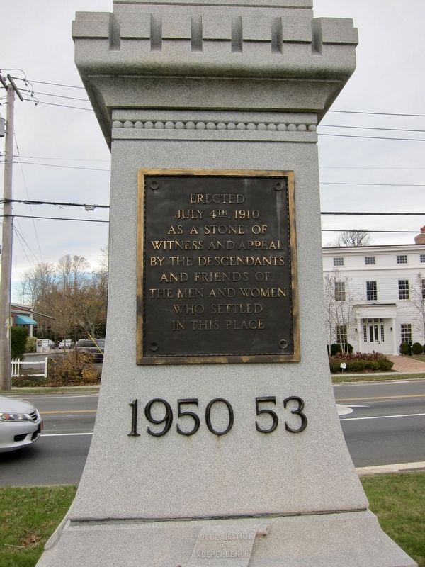 Bridgehampton Founders Monument Marker - Side 3 image. Click for full size.