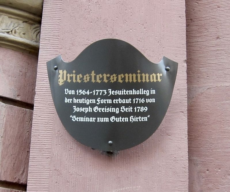 Priesterseminar / Seminary Marker. Click for full size. Priesterseminar / Seminary Marker image. Click for full size.