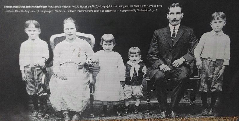 Michalerya Family Photo on Immigration & Industry Marker image. Click for full size.