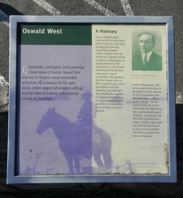 Oswald West Marker. Click for full size. Oswald West Marker image. Click for full size.