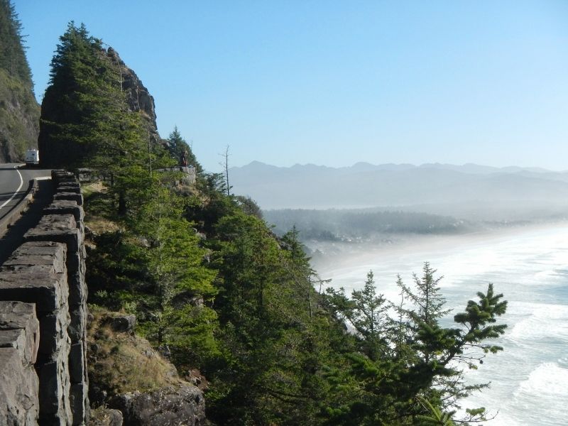 Oregon Coast Highway near this marker. Click for full size. Oregon Coast Highway near this marker image. Click for full size.