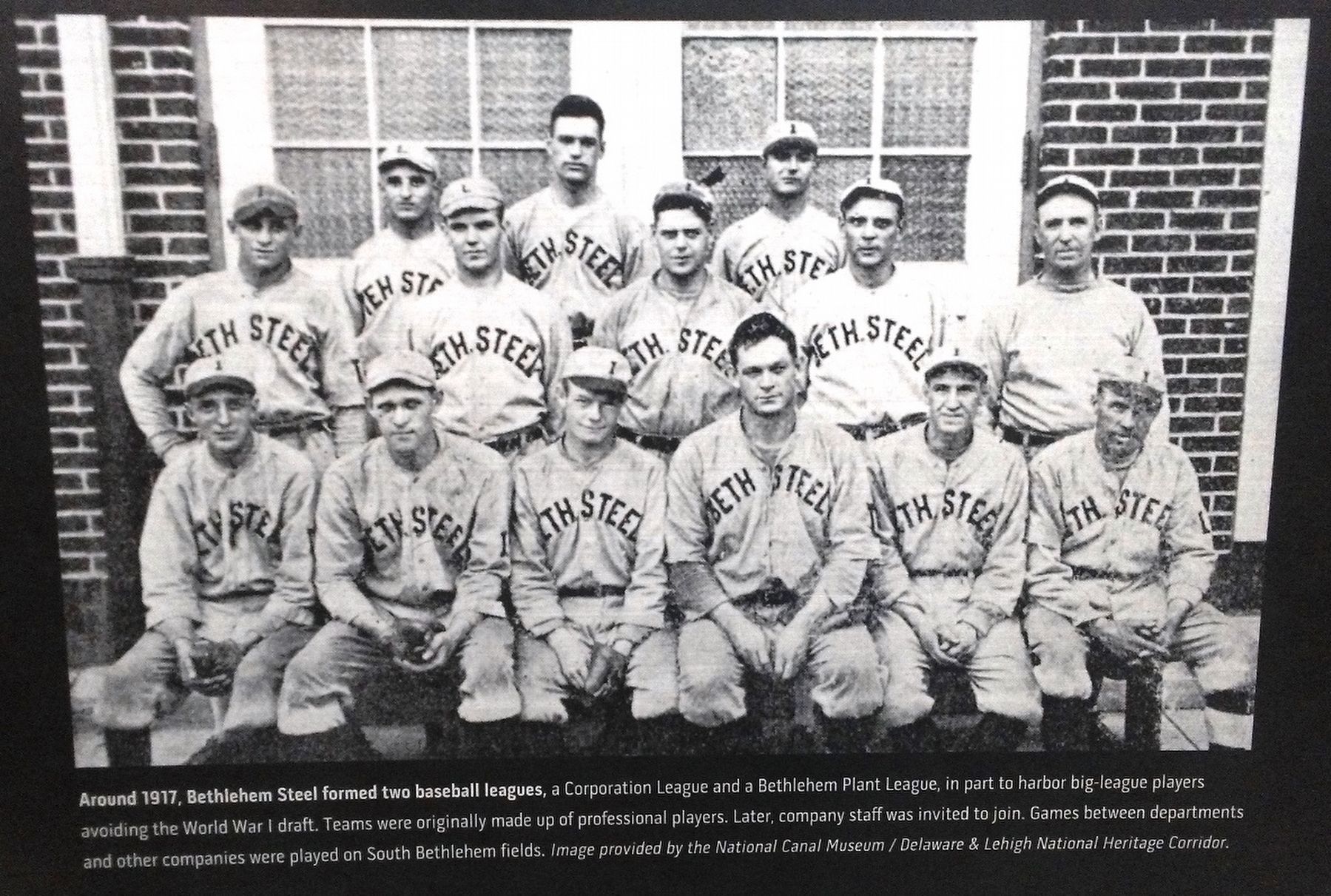 Baseball Team Photo on A Community of Workers Marker. Click for full size. Baseball Team Photo on A Community of Workers Marker image. Click for full size.