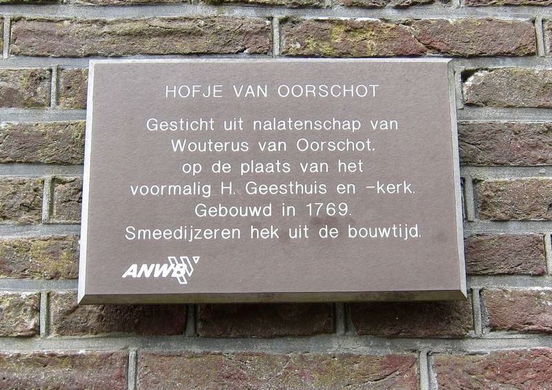Hofje van Oorschot Marker. Click for full size. Hofje van Oorschot Marker image. Click for full size.