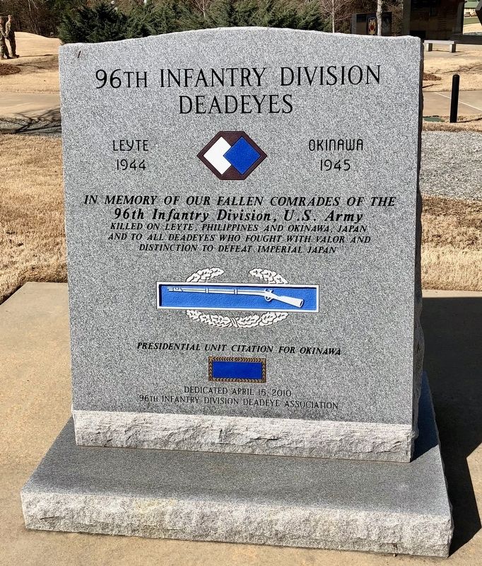 96th Infantry Division Deadeyes Marker image. Click for full size.