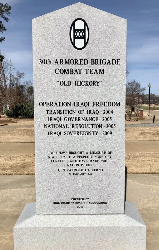 30th Armored Brigade Combat Team Memorial. Click for full size. 30th Armored Brigade Combat Team Memorial image. Click for full size.