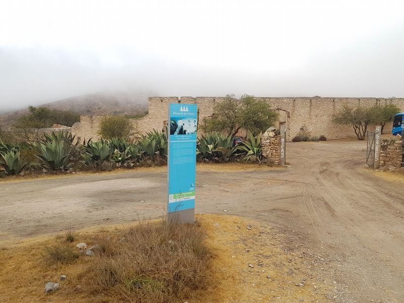 Mine and Former Hacienda of Los Cinco Señores and Marker. Click for full size. Mine and Former Hacienda of Los Cinco Señores and Marker image. Click for full size.
