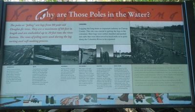 Why are Those Poles in the Water? Marker image. Click for full size.
