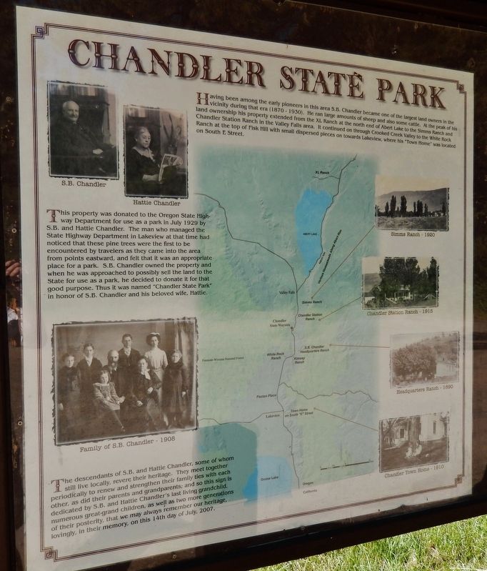 Chandler State Park Marker image. Click for full size.